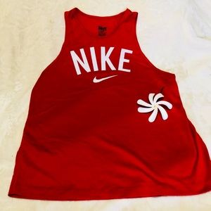 Nike orange tank top dri fit Medium